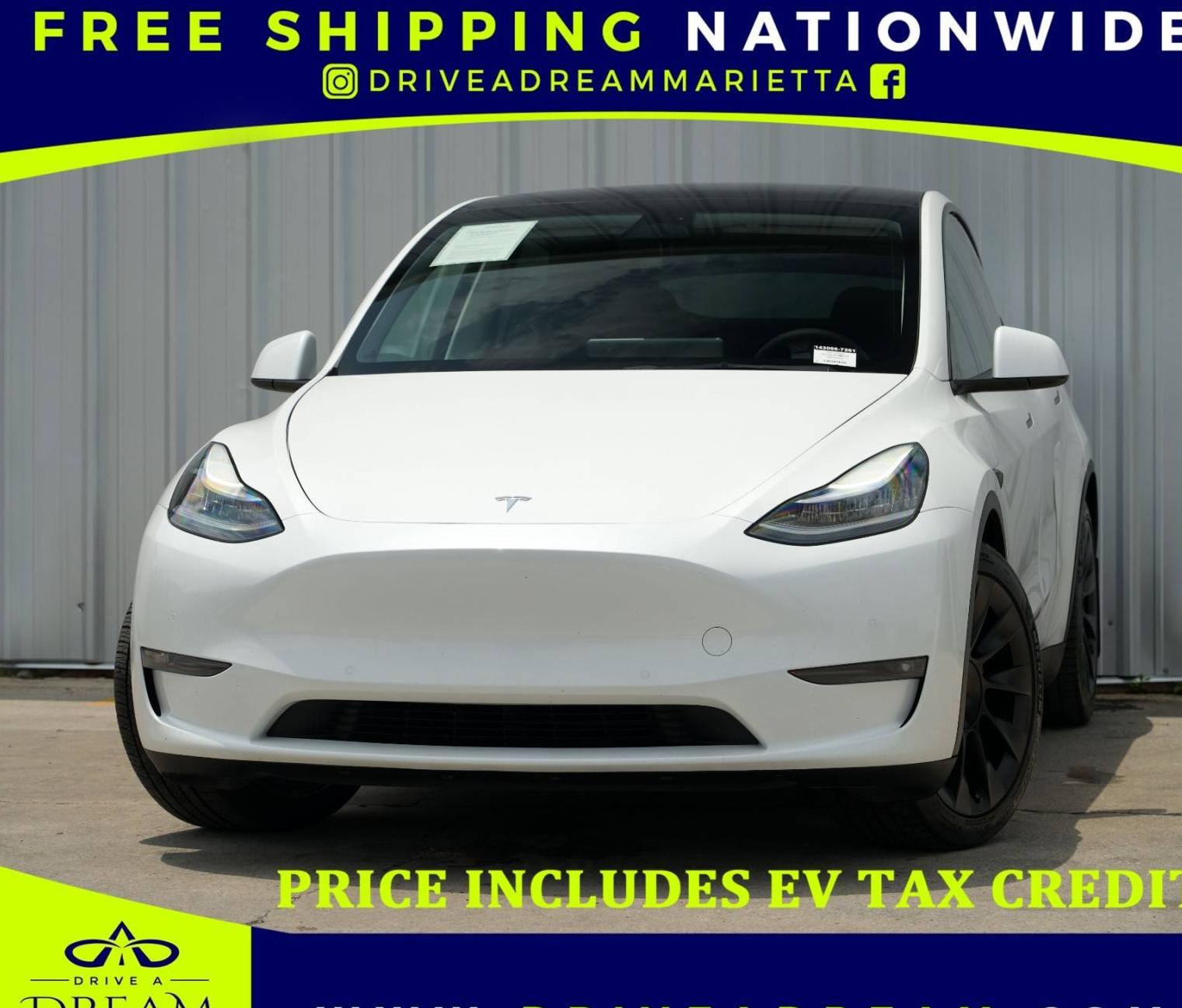 TESLA MODEL Y 2021 5YJYGDEE6MF143066 image